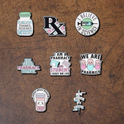 Set of 8 Enamel Brooch Pins with Humorous Phrases and Unique Shapes for Backpacks Coats and Hats