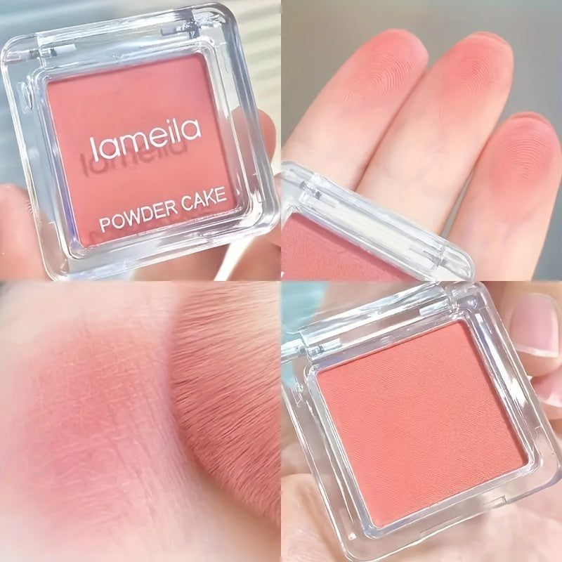 Paleta de rubores nude ligera para mujer, monocromática, maquillaje natural