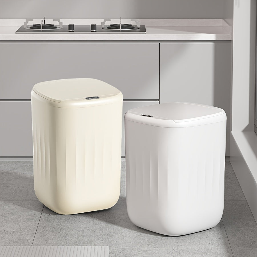 1 шт. Умная безконтактная мусорная корзина с сенсорной технологией, работающая от батареек, 3 режима, идеальна для различных помещений