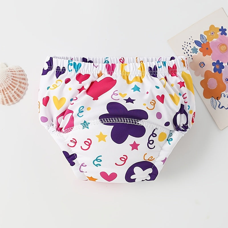 Juego de 8 pantalones de entrenamiento reutilizables para niños, flexibles y cómodos para aprender a ir al baño