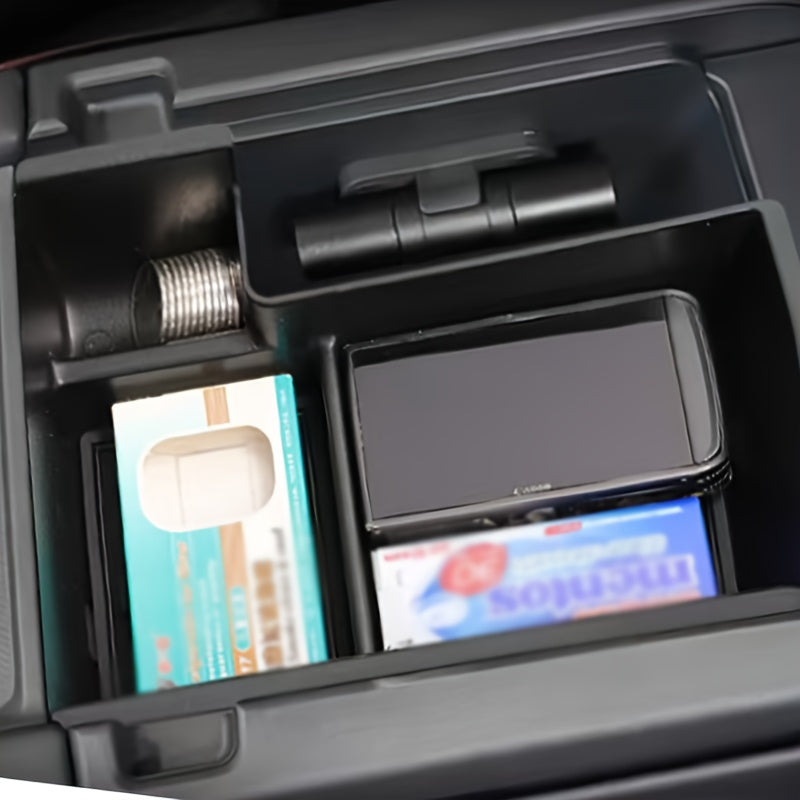 Car Interior Organizer for SUVs ABS Armrest Storage Box with Cushioned Bottom