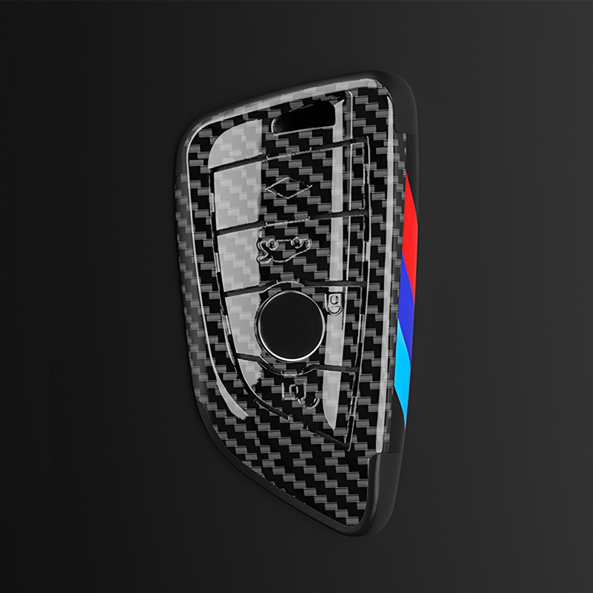 Car Key Cover Shell for BMW 2 3 4 5 6 7 8 Series X1 X2 X3 X5 X6 M Series Carbon Fiber Style