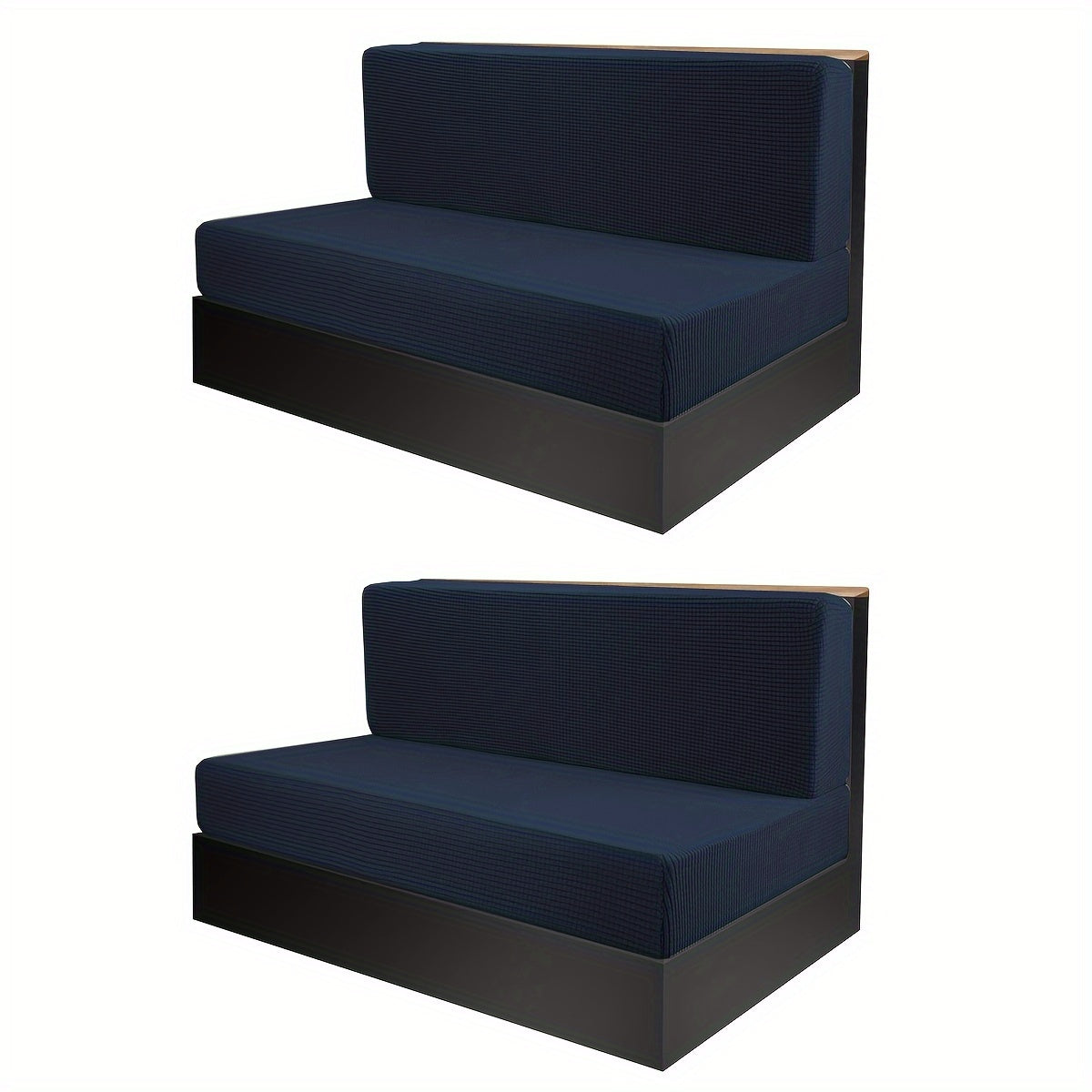 4-Piece RV Cushion Cover Set for Dinette and Sofa Protection Includes 2 Back and 2 Bench Covers