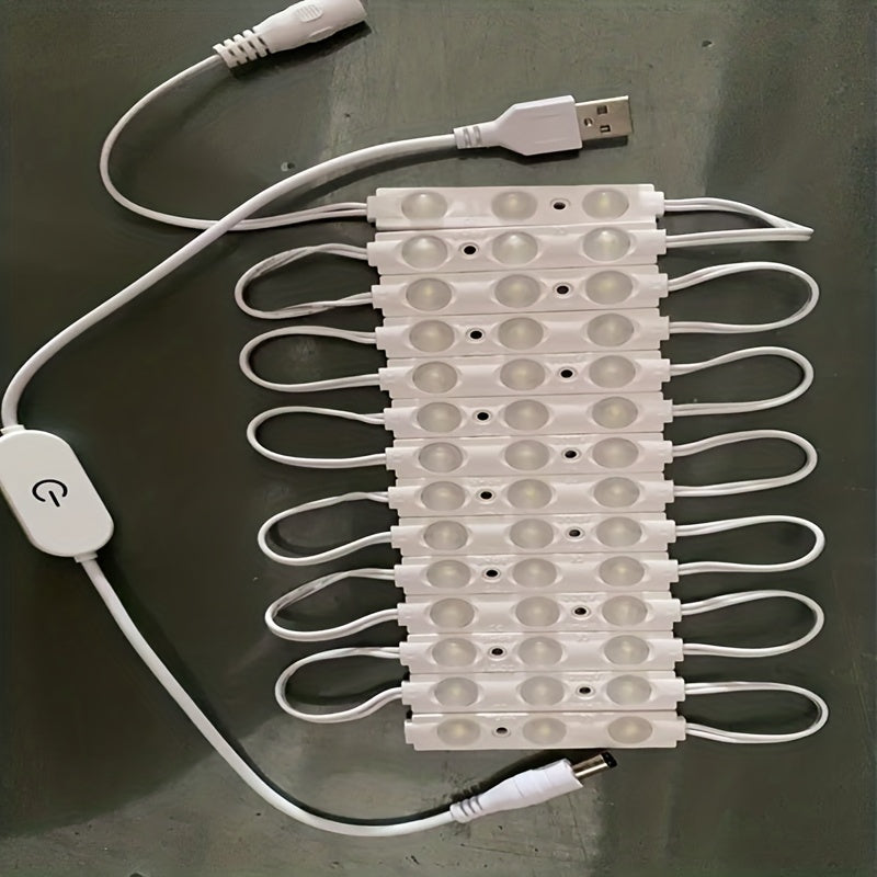 LED Vanity Lights Kit with Dimmable USB-Powered 6 or 42 LEDs for Mirror Lighting