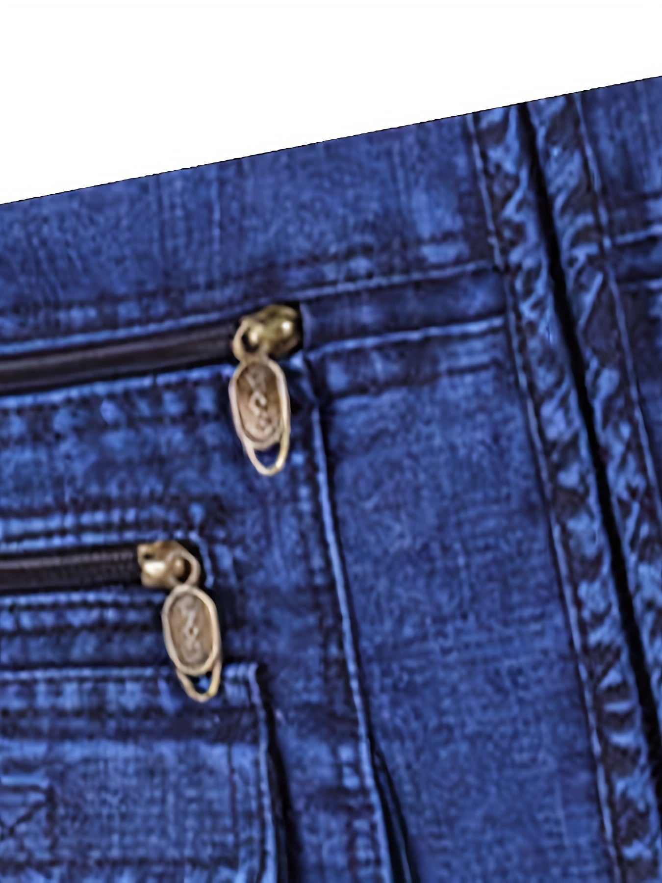 Plus Size Men's Denim Vest Casual Outdoor Wear with Pockets V-Neck Machine Washable