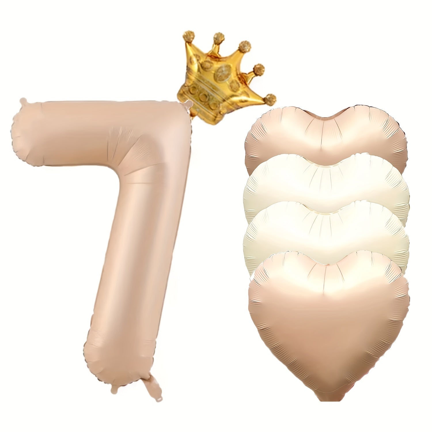 Tug'ilgan kunlari va tadbirlar uchun 6 ta raqamli folga baloni to'plami