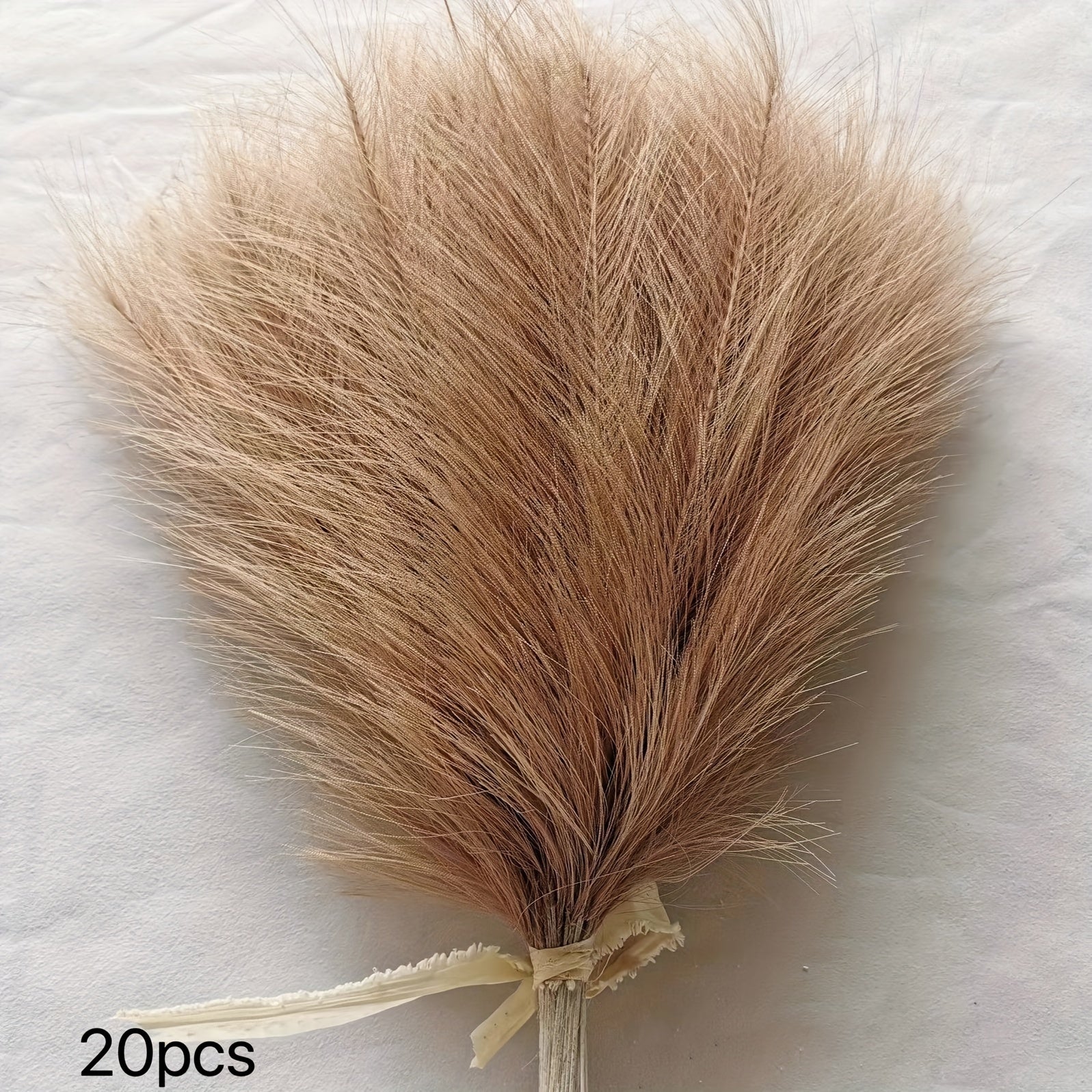 Set of 20 Artificial Pampas Grass Stems for Home Decor Weddings and Holidays