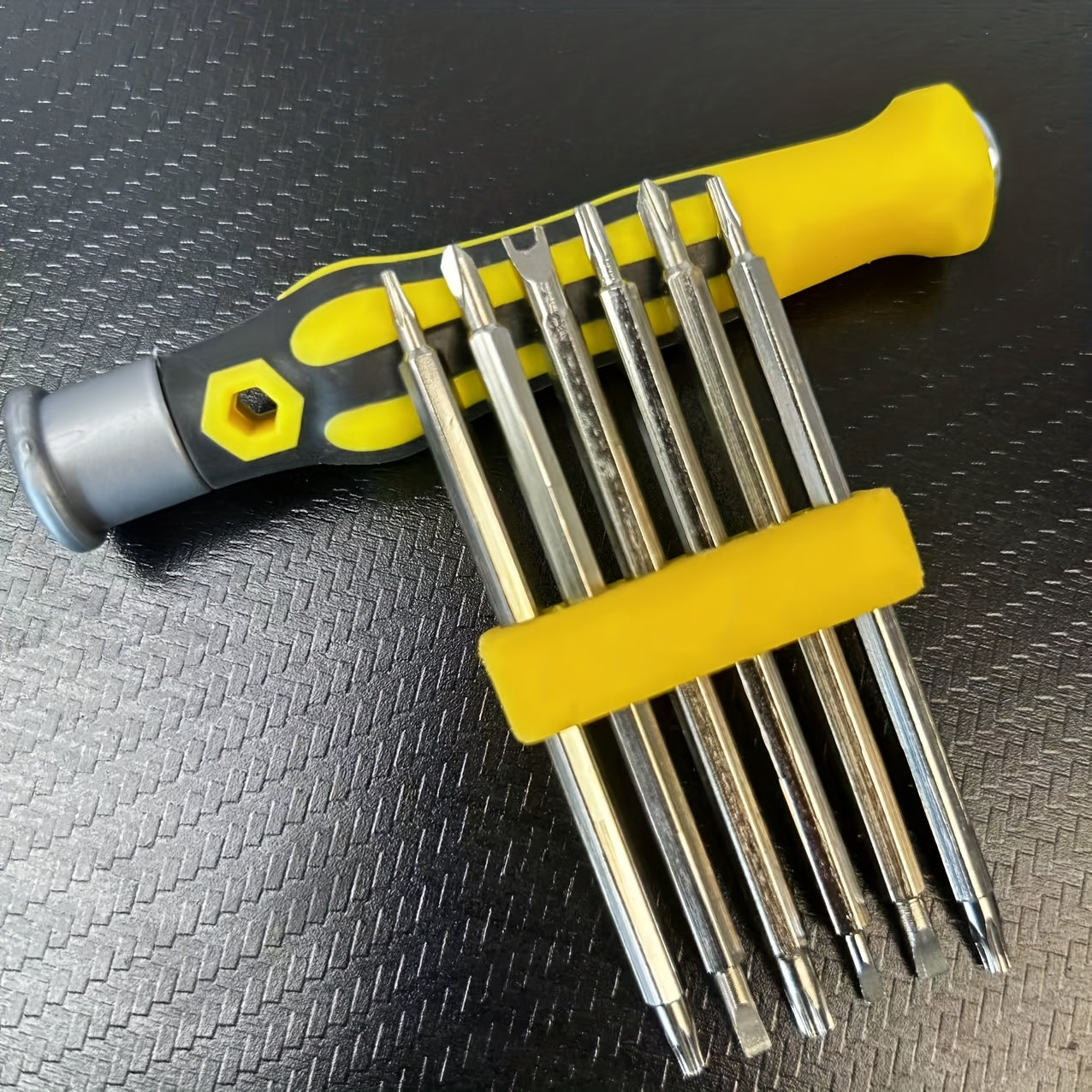 6-Piece Precision Smartphone and Tablet Screwdriver Set Carbon Steel Flat Head Bits