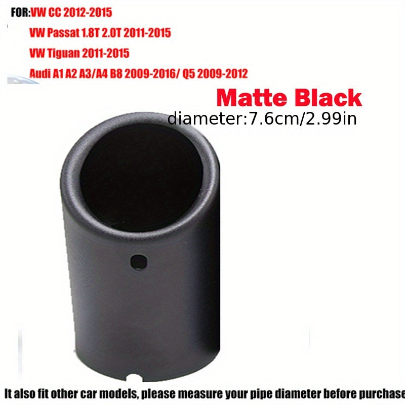 Универсальный 76мм накладка на выхлопную трубу автомобиля стильное покрытие для седана и внедорожника