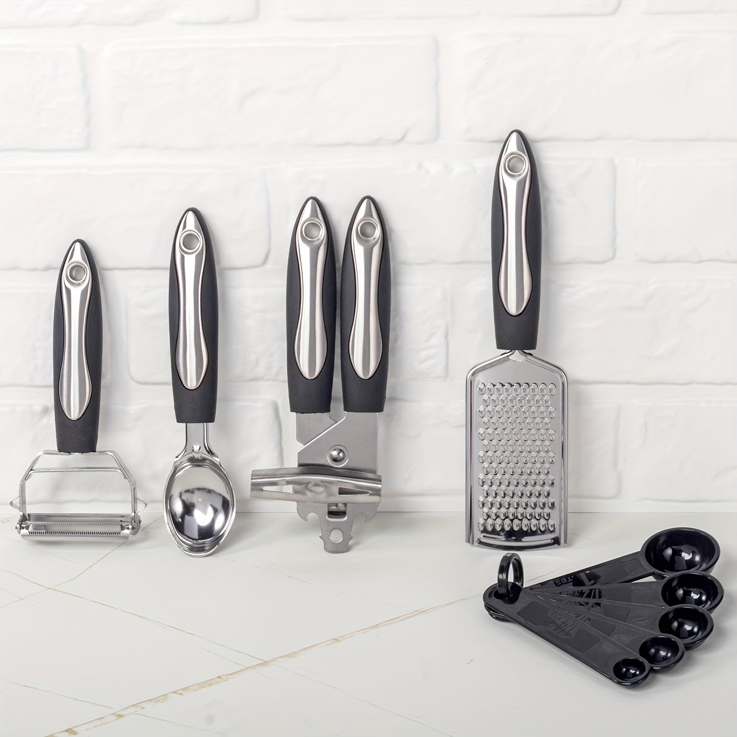 Set of 25 Stainless Steel Kitchen Utensils Non-Stick Cookware Safety Tools