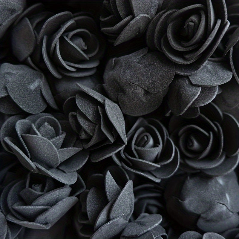 Artificial Foam Rose Flowers for Weddings Home Decor Scrapbooking Valentine's Day Gifts 50 Pack