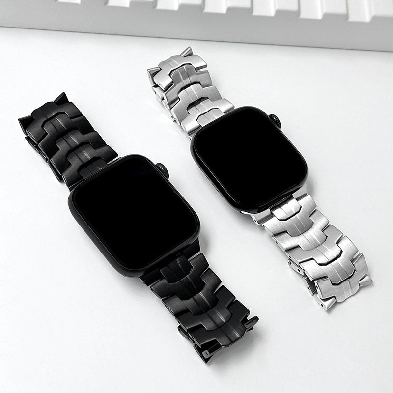 Apple Watch uchun zanglamas po'latdan yasalgan to'r bant, Series 1-10 va SE bilan mos keladi, joylashtiriladigan qistirma, batareya talab qilinmaydi.