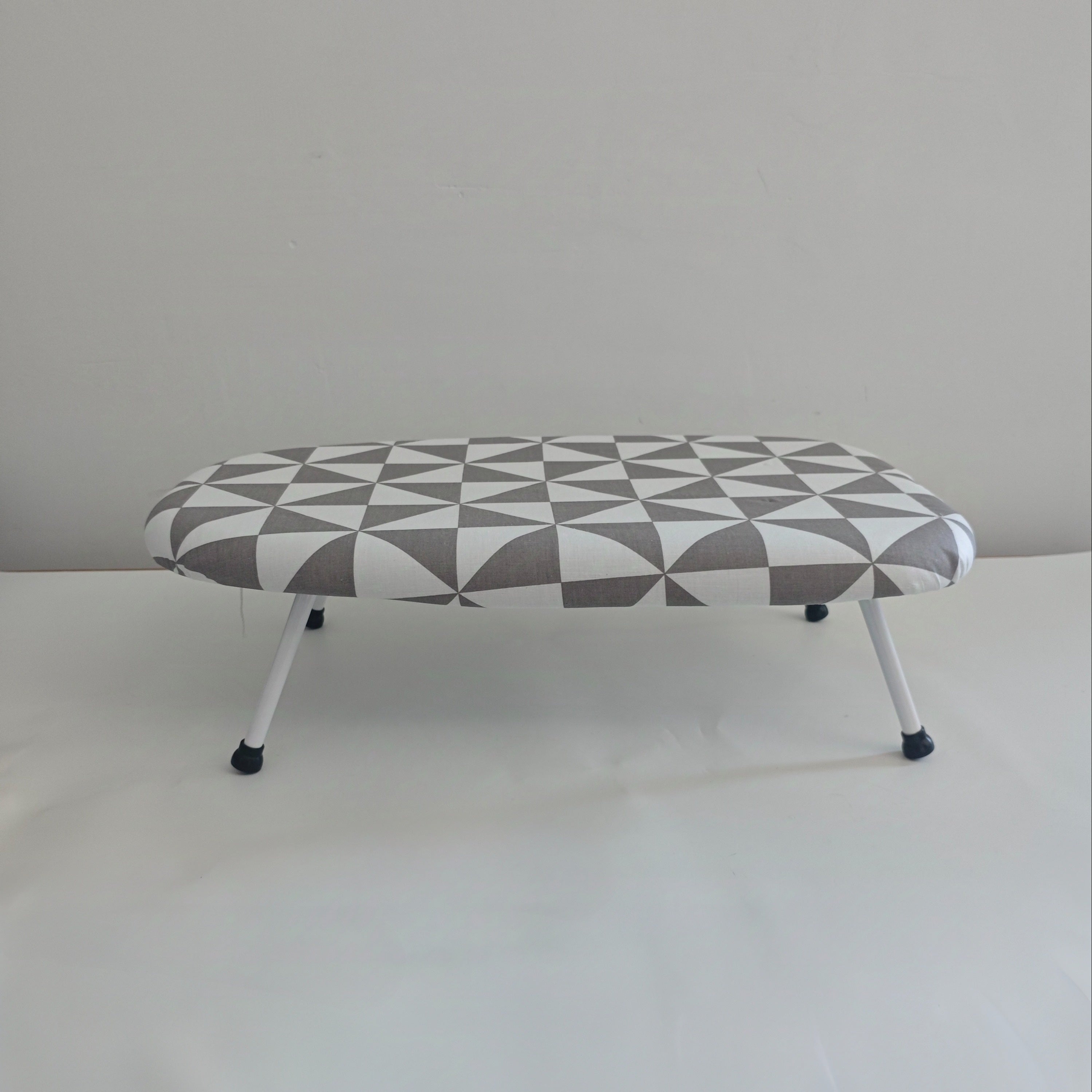 Plastic Plaid Ironing Board with Table Function, Foldable Clothes Stand