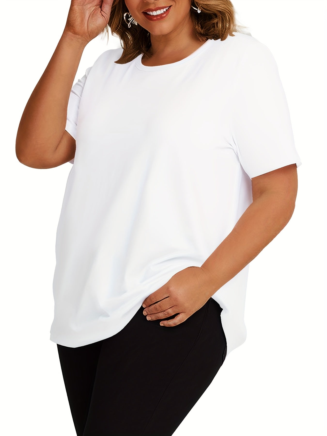 Women's Casual Sport T-Shirts 4 Pack Short Sleeve Breathable Solid Colors