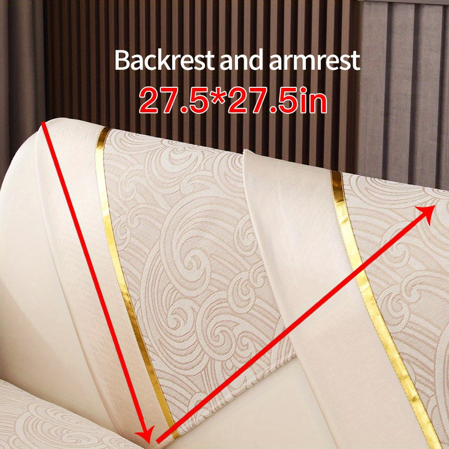 Chenille Cloud Pattern Sofa Cover Full Cover for Four Seasons