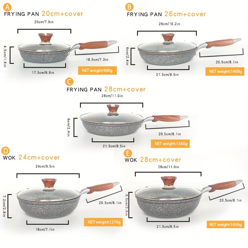 Cornstone Non-Stick Flat Bottom Pot with Lid and Tempered Glass Cover for Home Cooking