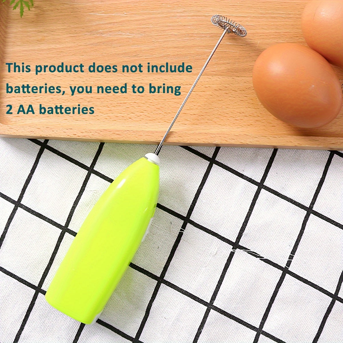 Electric Stainless Steel Milk Frother Mini Portable Cappuccino Maker Coffee Creamer Mixer