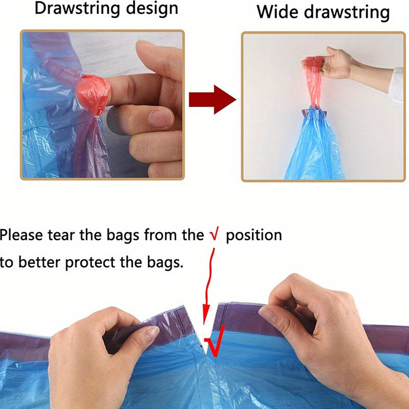 75 dona rang-barang bir foydalanish uchun chiqindi sumkalar, oqilona va suyuqlik o'tkazmaydigan polietilen, oshxona, hammom, yotoqxona uchun