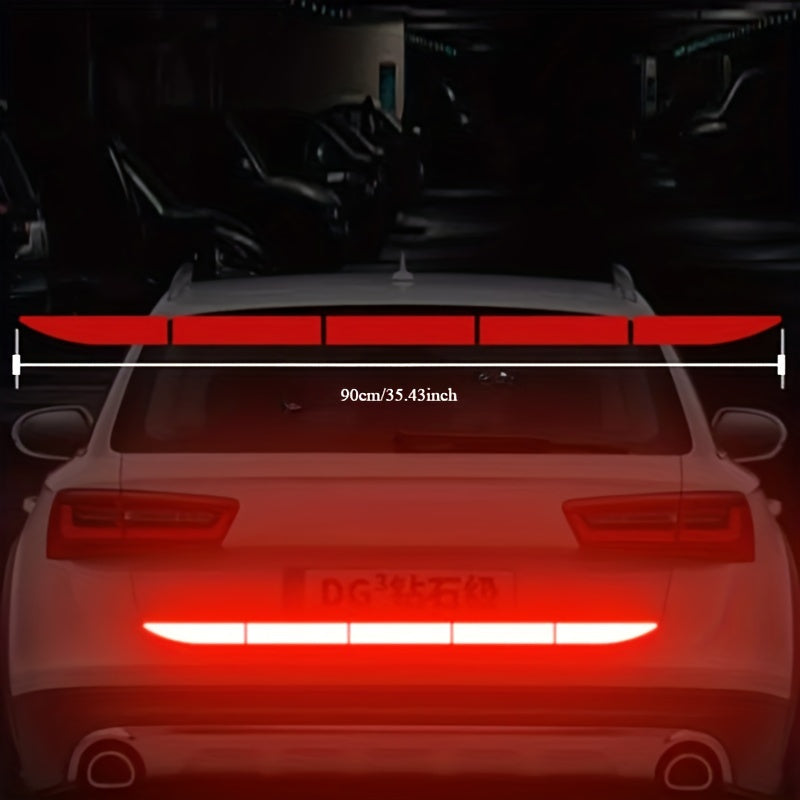 Car Reflective Vinyl Safety Decal for Rear Bumper and Trunk