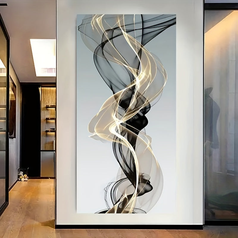 Abstract Ribbon Canvas Wall Art for Living Room Bedroom Bathroom Office Decor No Frame