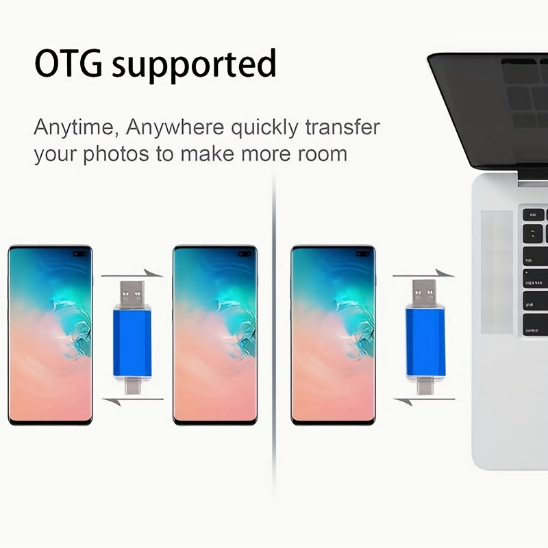 Dual C-Type USB Flash Drive 16GB OTG High-Speed Data Transfer for Android Smartphones and Tablets