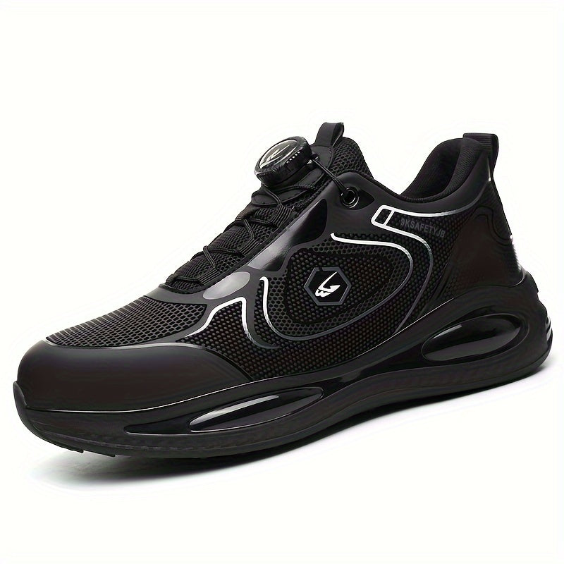 Мужские безопасные кроссовки из дышащей сетки, EVA подошва, низкий топ, рабочие обувь против ударов, прокалывания и устойчивые к пробитию