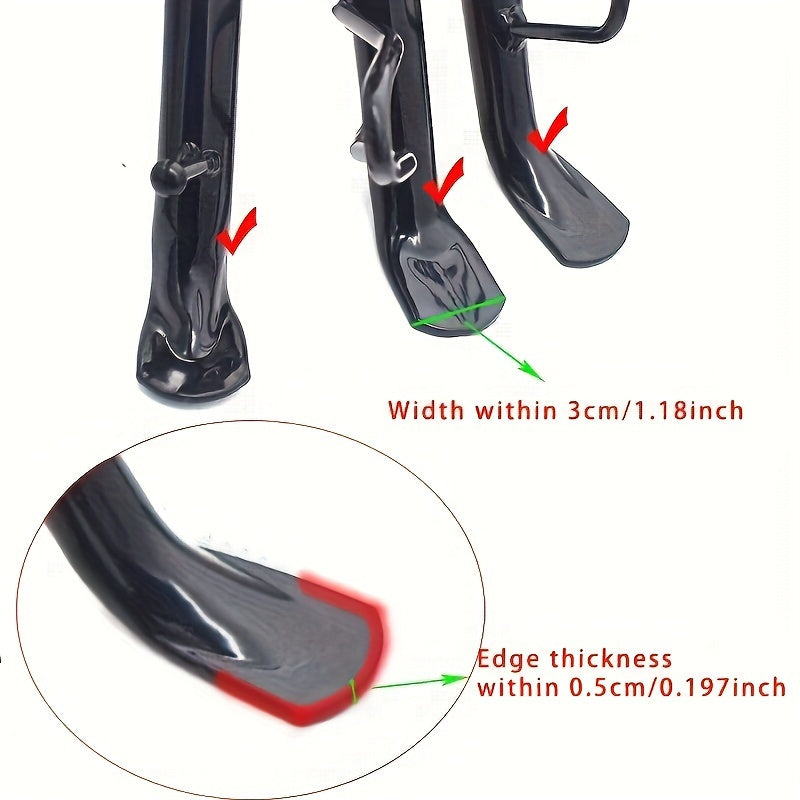 Motorcycle Support Paddle Non-Slip Side Support Pad for Stability and Comfort