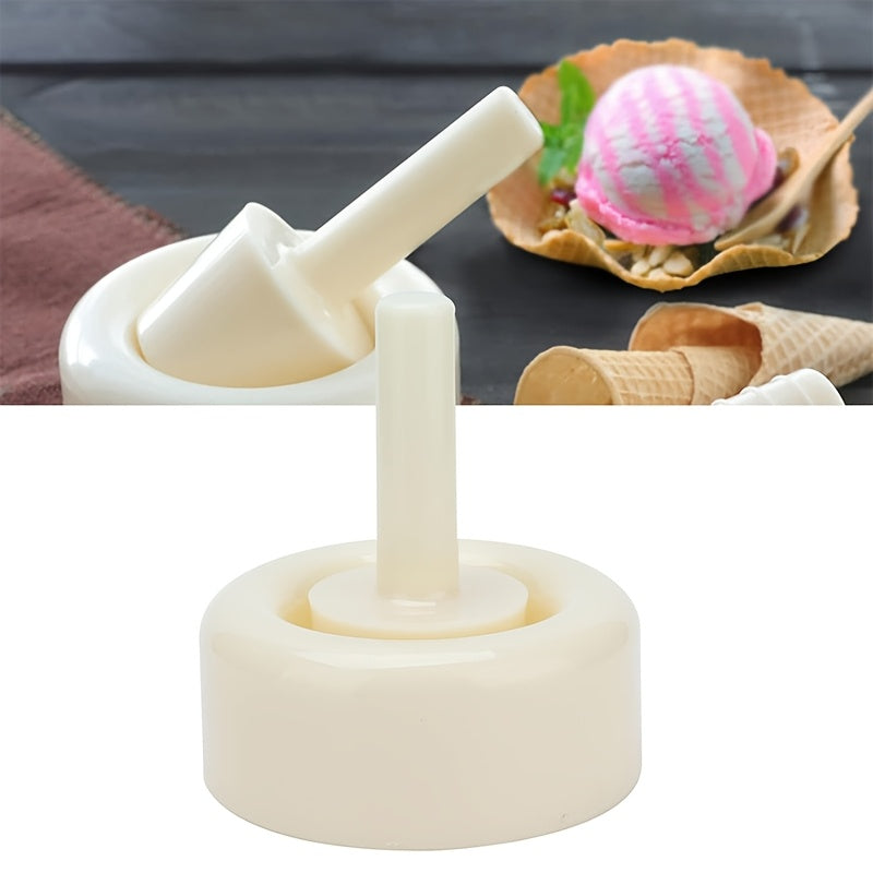 Waffle Cone Maker Kit with Reusable Ice Cream Cone and Egg Roll Molds for Baking