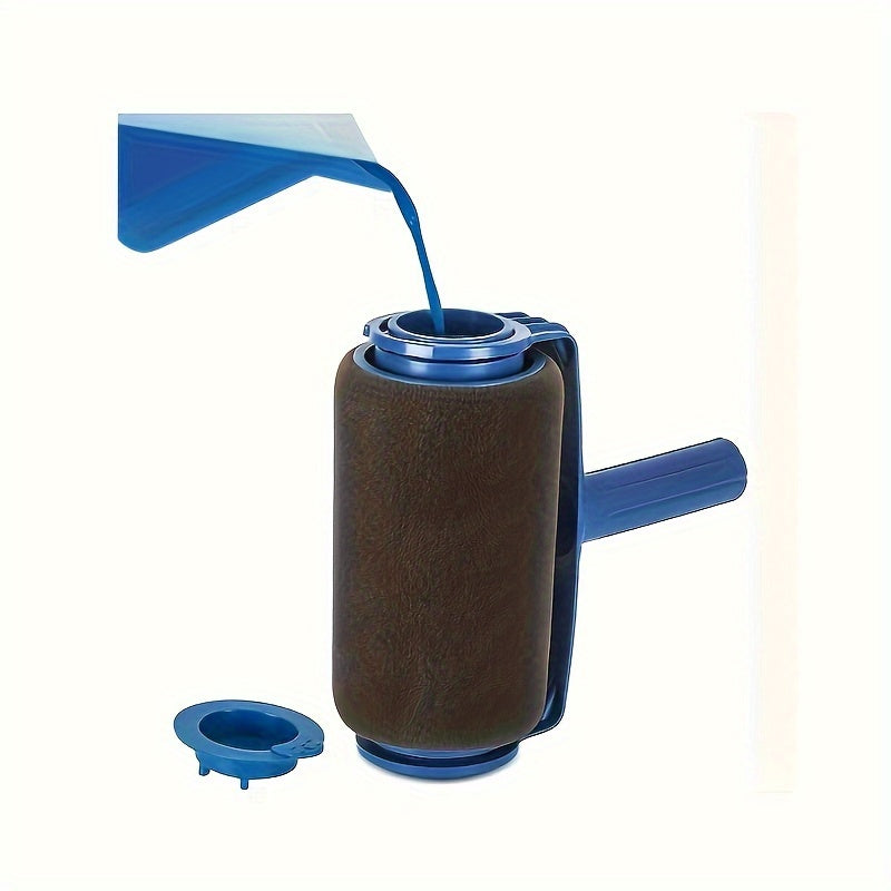 Multi-Functional Paint Roller with Telescopic Handle 7-Inch Easy Pour No Drip