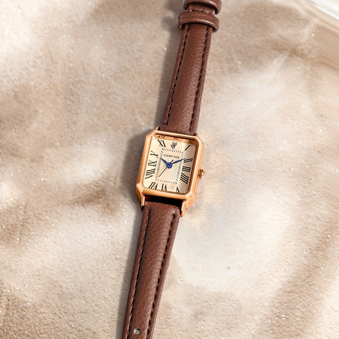 Vintage Business Watch and Bracelet Gift Set with Quartz Movement PU Leather Band Pointer Display