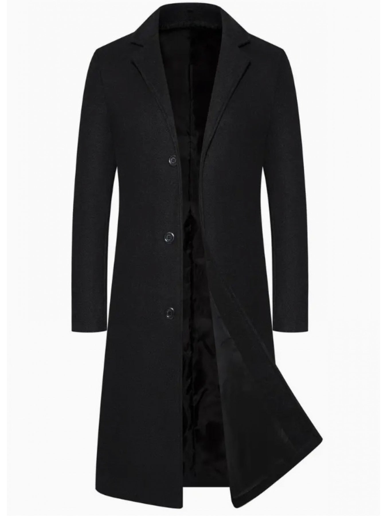 Erkaklar uchun och kulrang o'rta uzunlikdagi trenchcoat, tasodifiy turdagi turli xil yenglar, tugmachali uslub, 100% polyesterdan tayyorlangan. Kuz va qish uchun ideal, odatiy moslik.