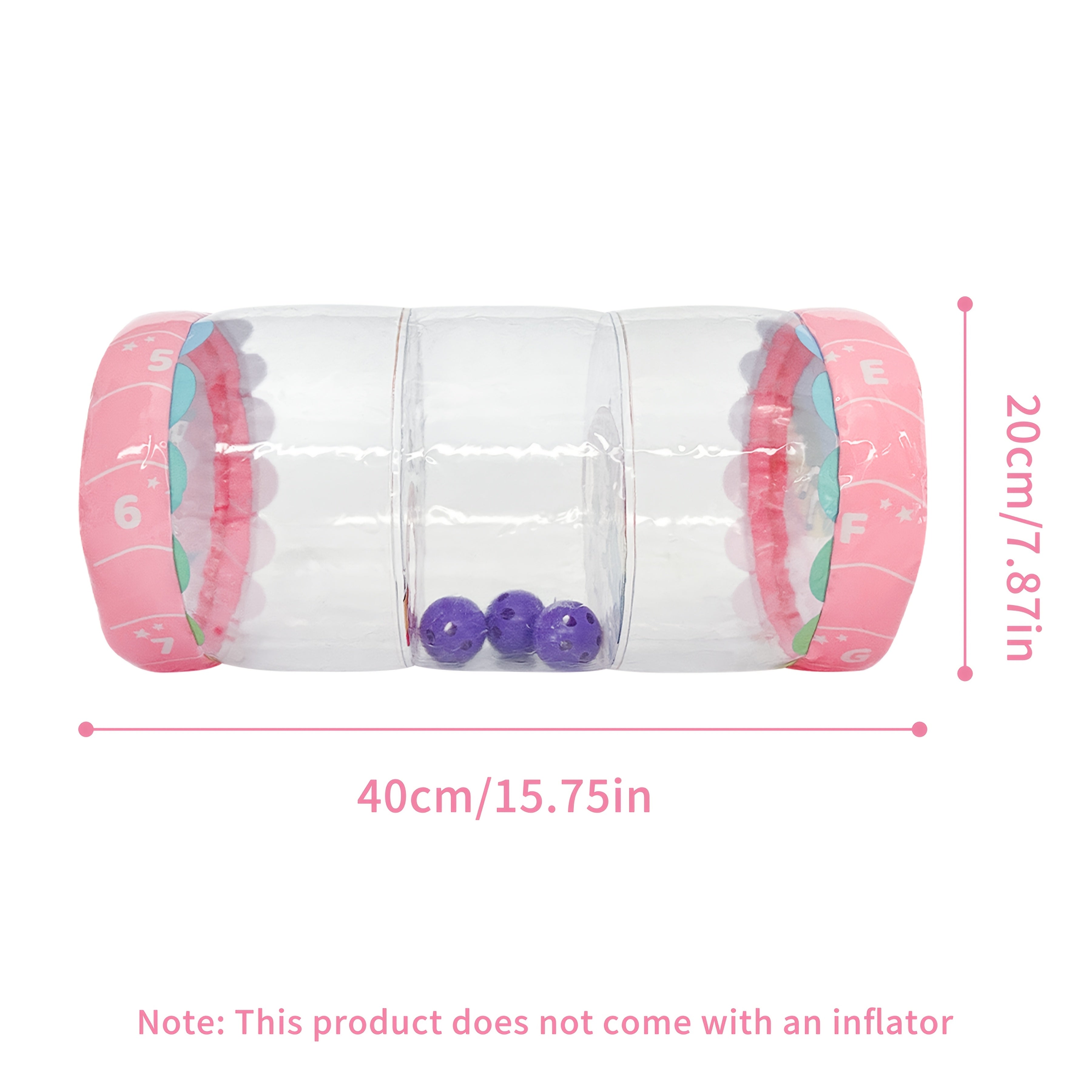 Baby Crawling Toy Glow-in-the-Dark Rattle and Ball for Infant Motor Development