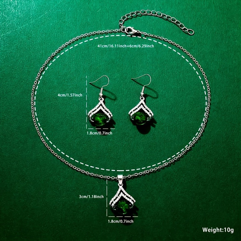 Set of 5 Women's Rhinestone Quartz Watches with Heart Design and Synthetic Gem Jewelry