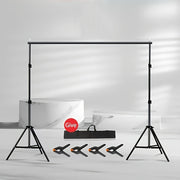 2x2M Iron Photography Studio Backdrop Stand Kit for Photo and Video Sessions
