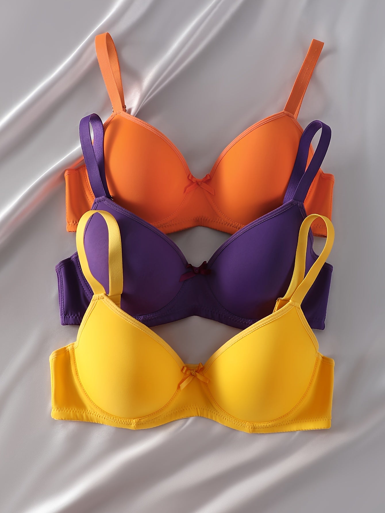 3 Ta'sirli Seamless Underwire Brassierlar Ayollar Uchun