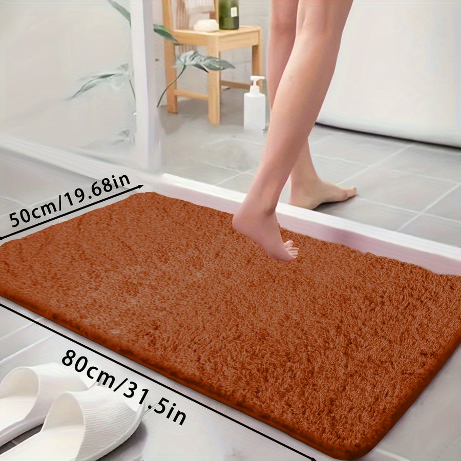Ultra-Soft Non-Slip Absorbent Bathtub Mat for Bathroom and Laundry