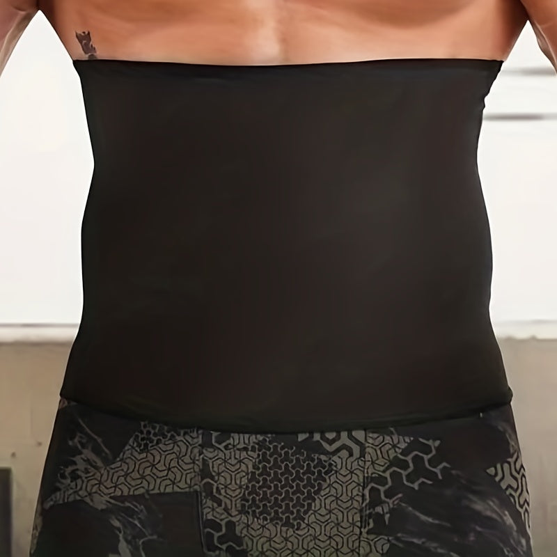 Men's Sauna Waist Trainer Belt High Stretch Sports Support for Fitness