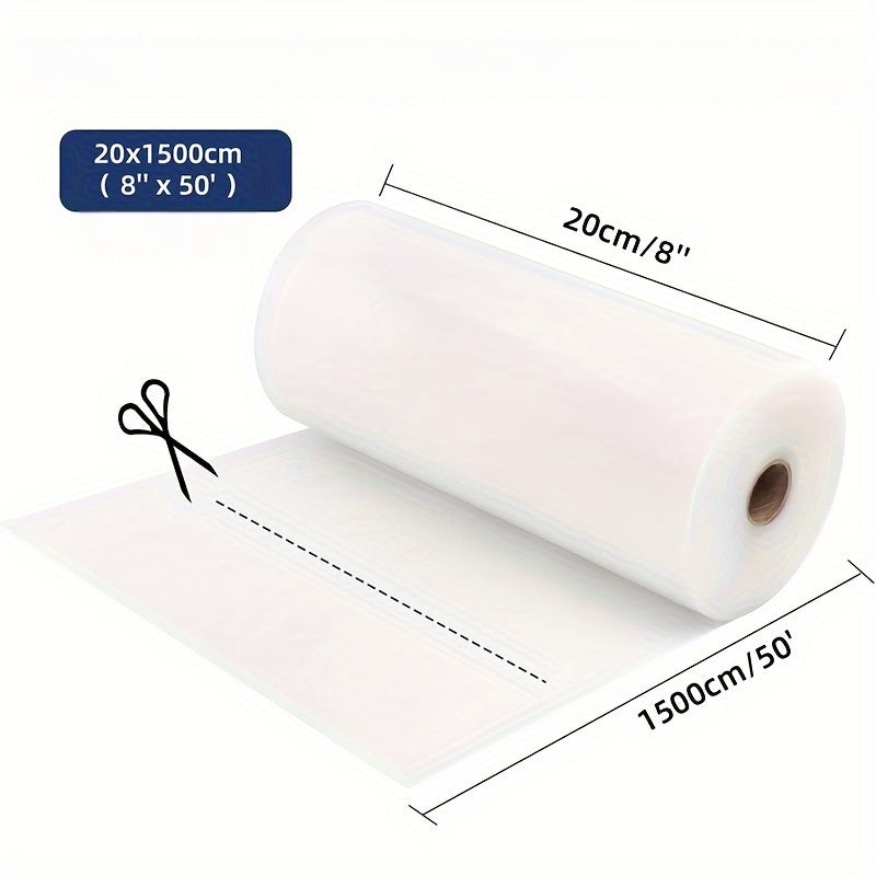 Vacuum Seal Food Storage Bags Textured 20cm x 5m or 15m Extend Freshness
