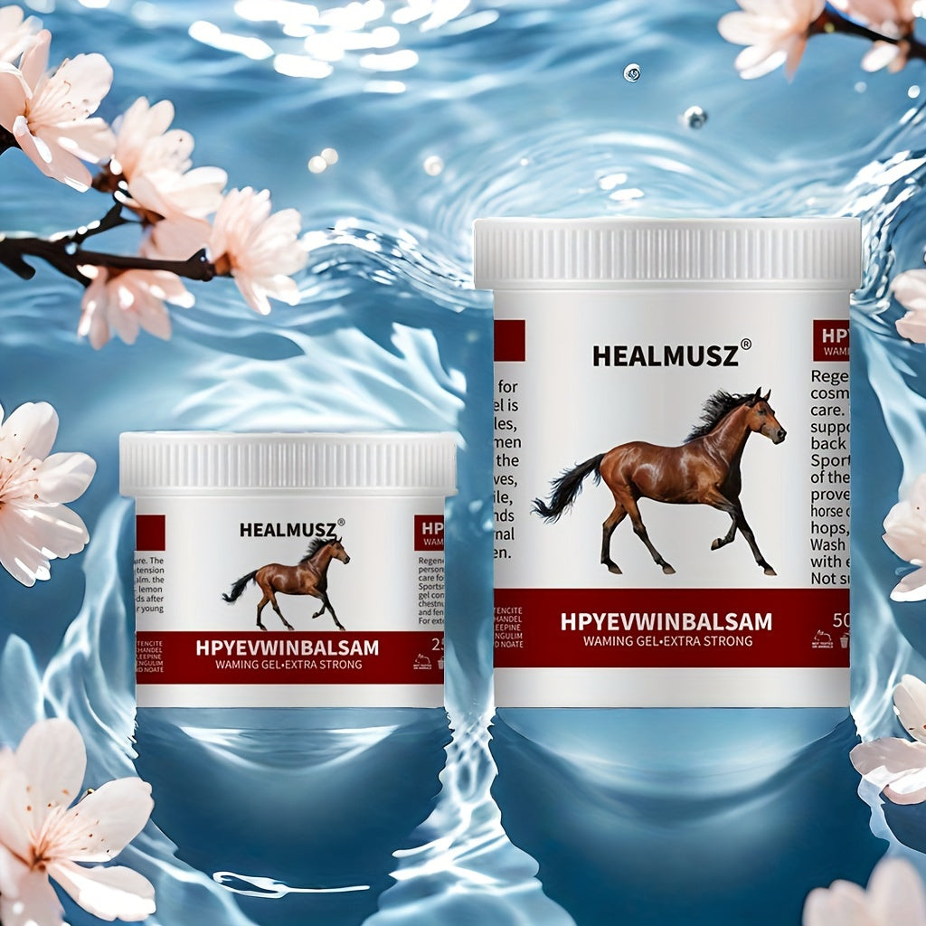 Horse Muscle Relief Gel 16.9oz Warming Massage Chestnut Gel with Salicylic Acid and Natural Extracts