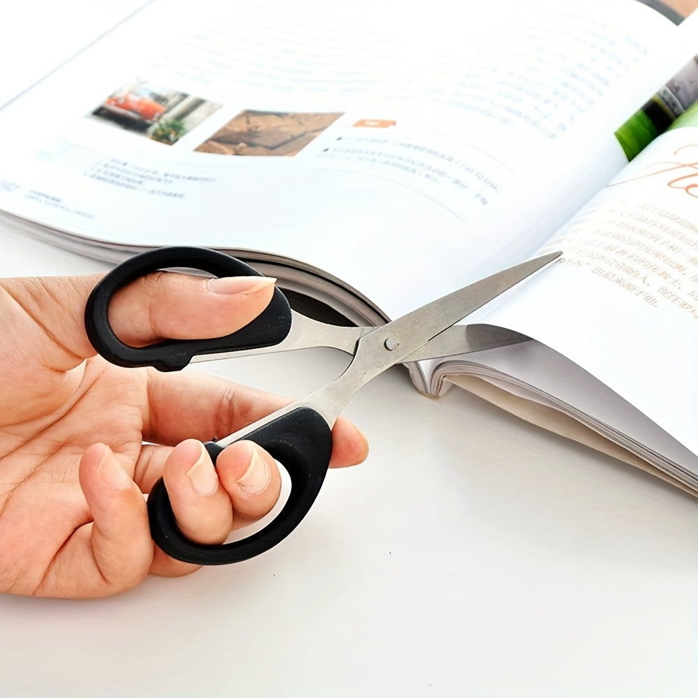 5-Piece Stainless Steel Craft Scissors Set with Ergonomic Handles for Office Home Sewing and Art Projects