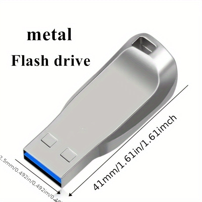 Metal USB 2.0 Flash Drive 8GB 64GB 90GB 117GB High-Speed Data Storage