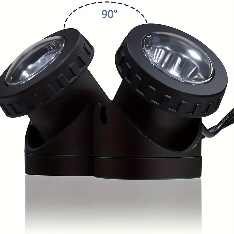 Luces de estanque solares con 6 LED, iluminación de seguridad exterior sumergible para jardines y fuentes