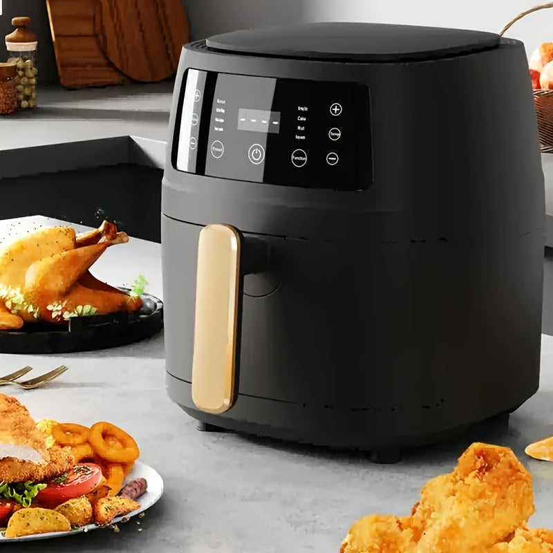 6L нержавеющая сталь воздушная фритюрница с 6 предустановленными режимами приготовления, безопасна для посудомоечной машины, 220-240В