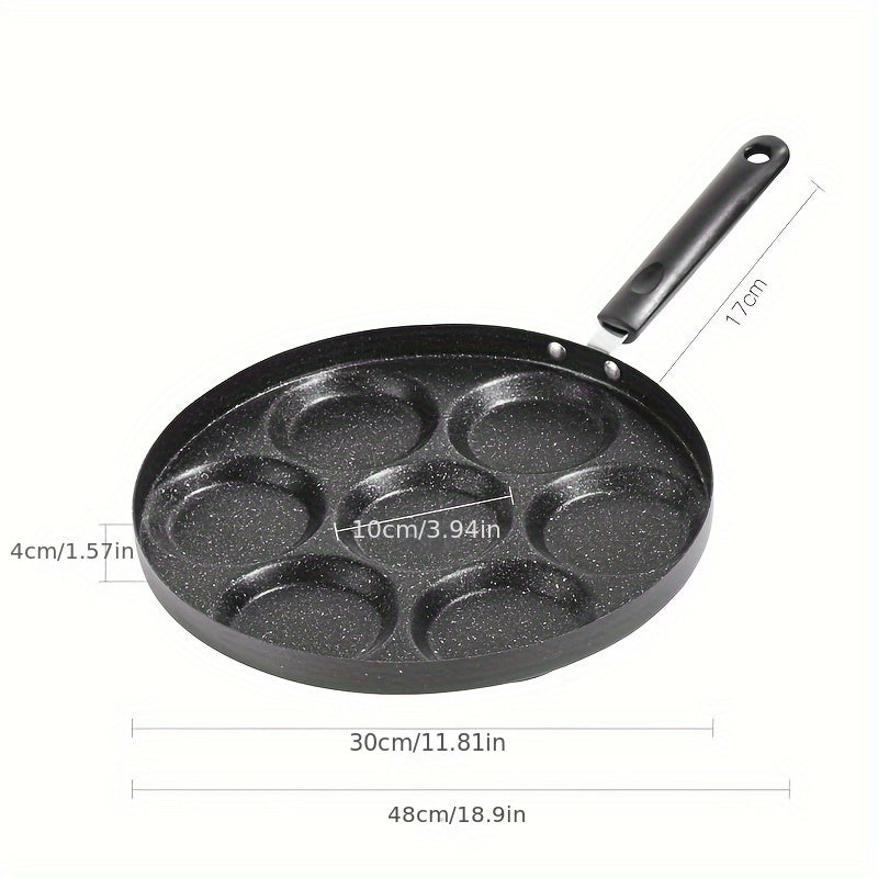 Non-Stick 24cm Flat Bottom Frying Pan for Eggs and Steak on Electric Gas Stoves