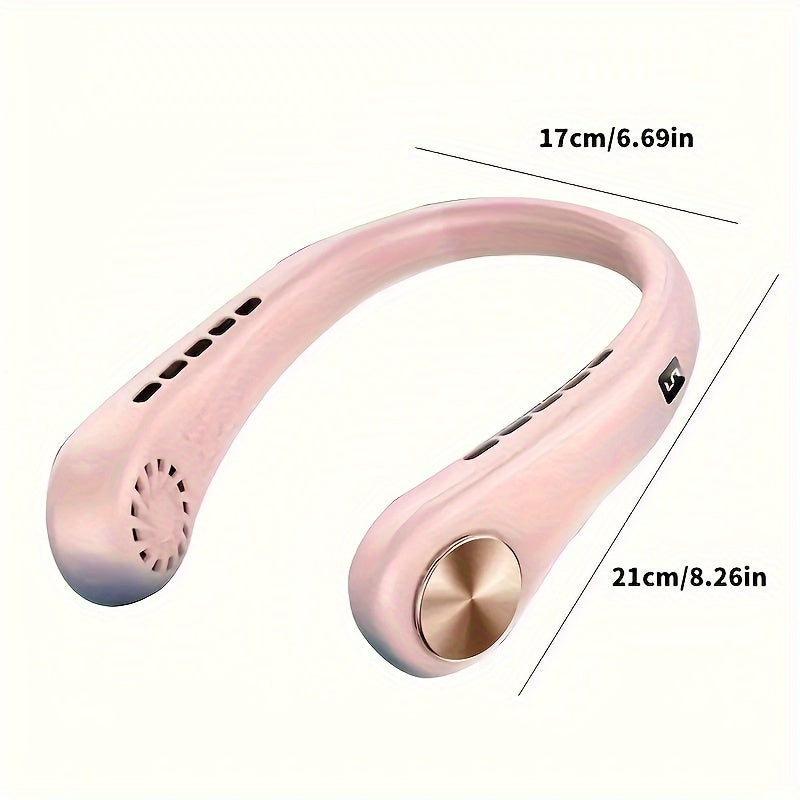 Mini Personal Bladeless Fan with USB Rechargeable 3 Speeds LED Display