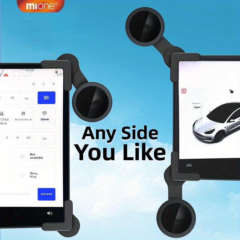 Magnetic Car Phone Holder ABS Silicone Dashboard Mount 360° Rotation