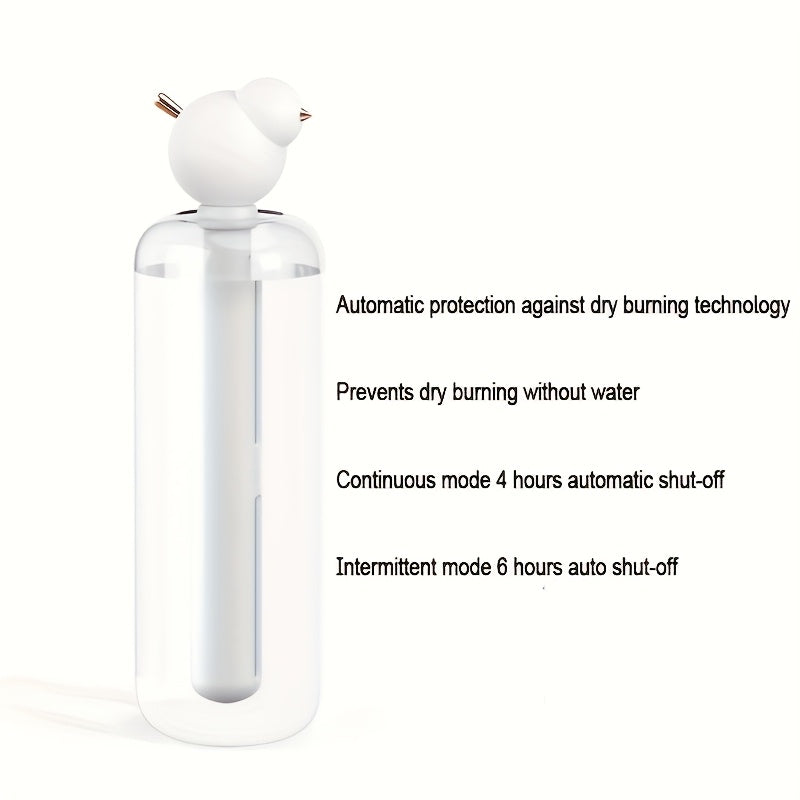 Портативный увлажнитель воздуха с регулируемой трубкой, питаемый через USB, с большим туманом