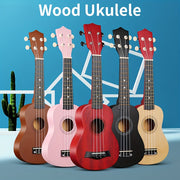 53.34 cm Soprano Basswood Ukulele with Accessories for Beginners