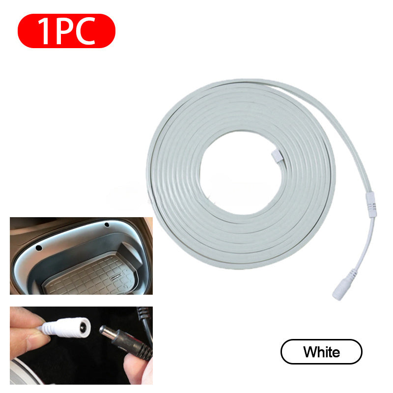 Tira de luces LED flexible para coches 5m lámpara ambiental brillante para interior