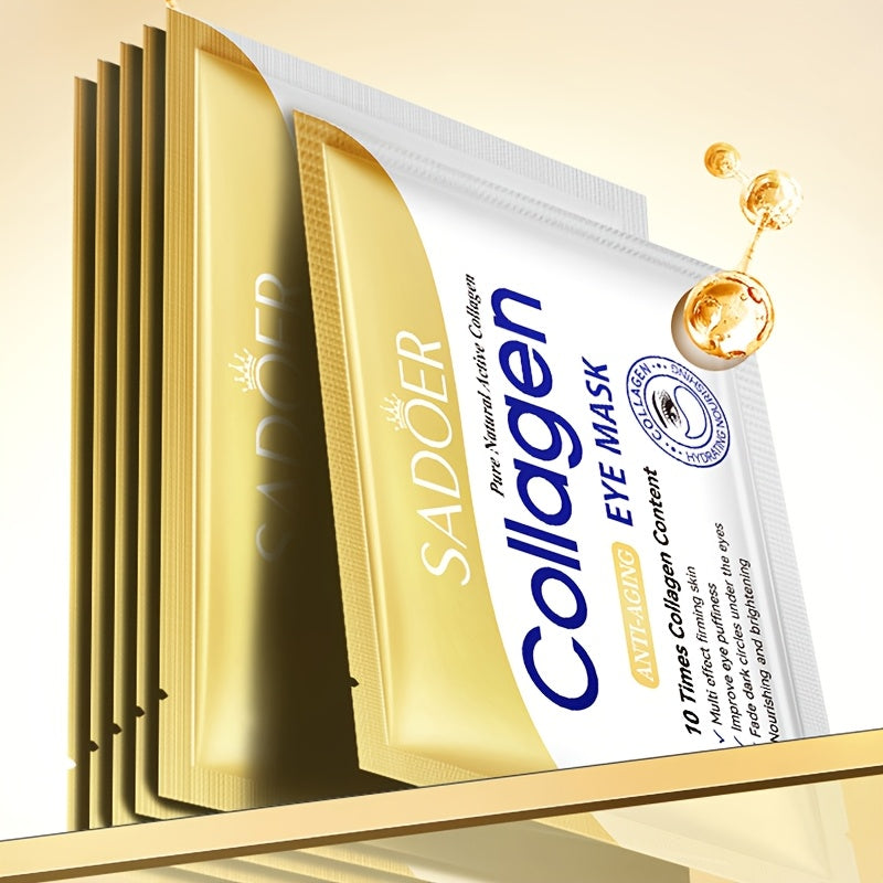 Unisex Collagen Eye Masks 7.5g Anti-Aging Dark Circles Brightening Moisturizing